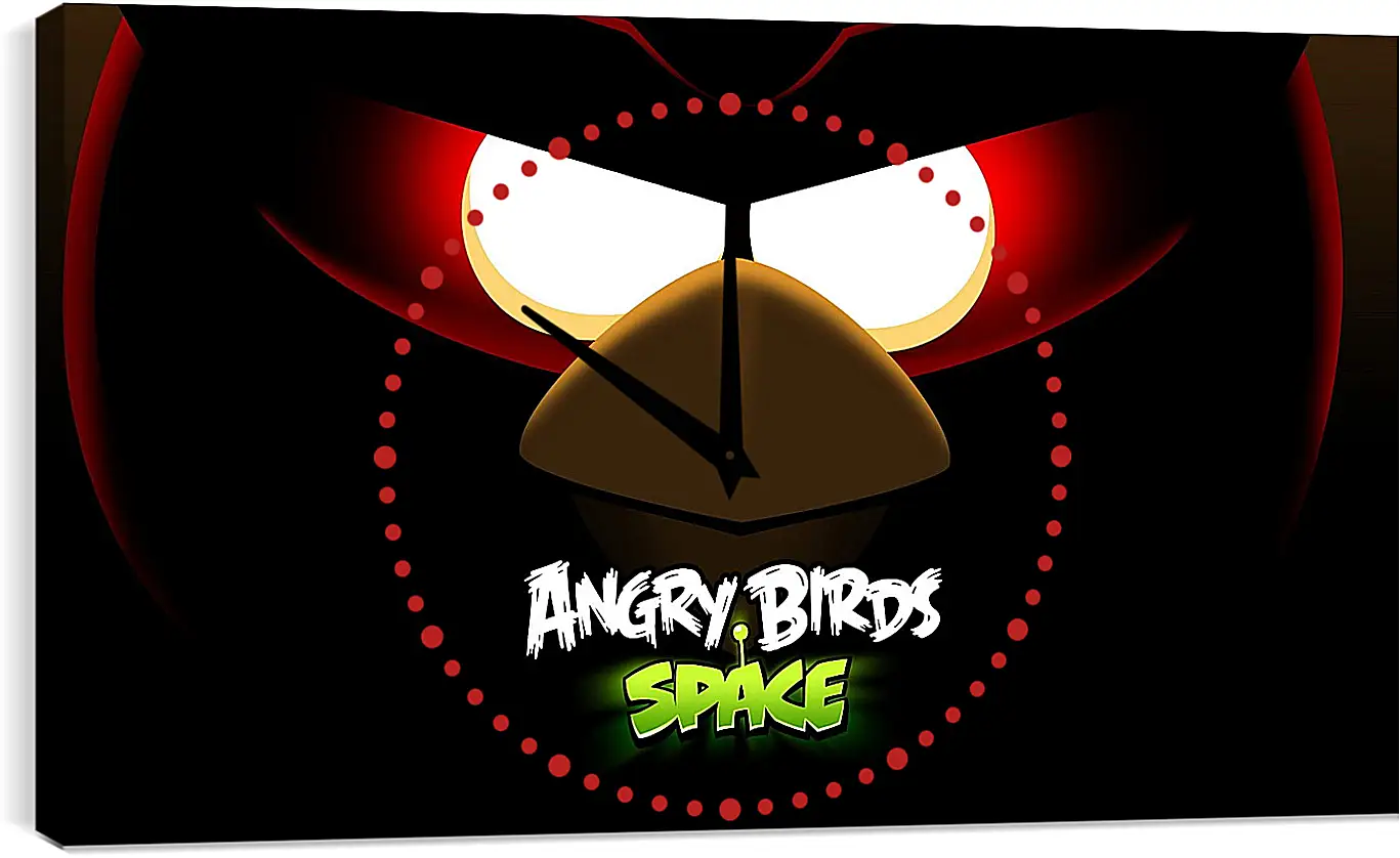 Часы картина - angry birds space, angry birds, bird
