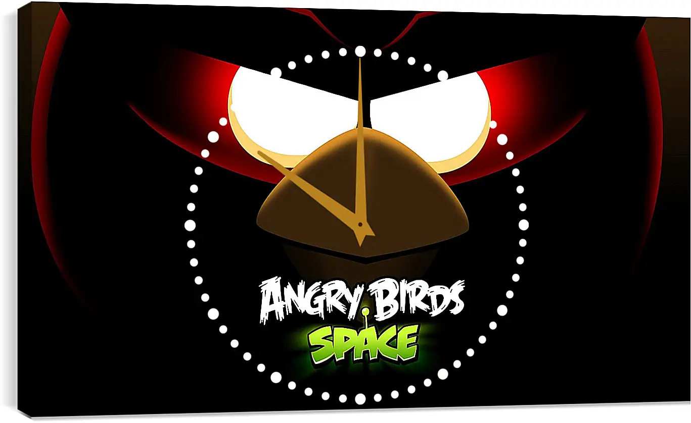 Часы картина - angry birds space, angry birds, bird
