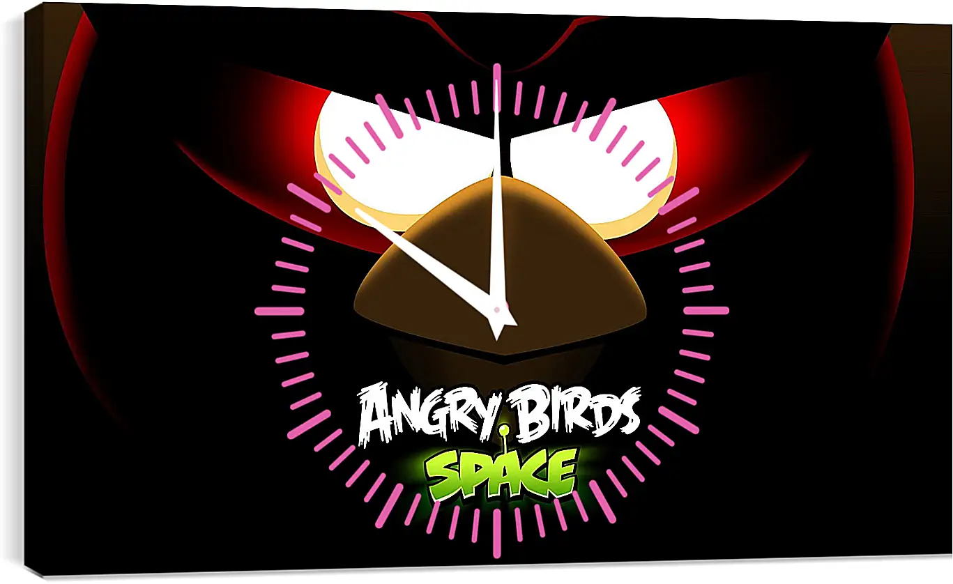 Часы картина - angry birds space, angry birds, bird
