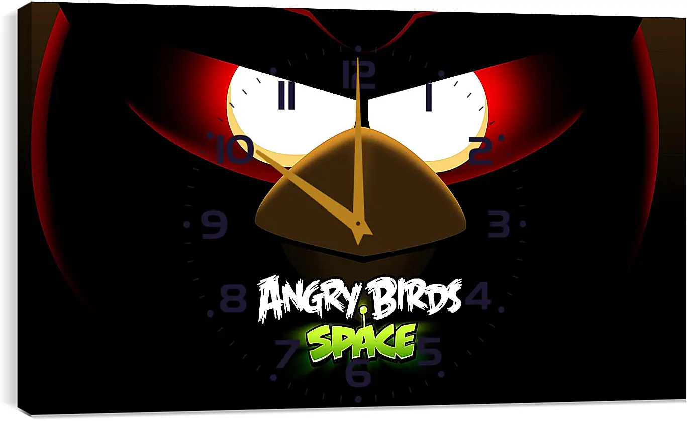 Часы картина - angry birds space, angry birds, bird
