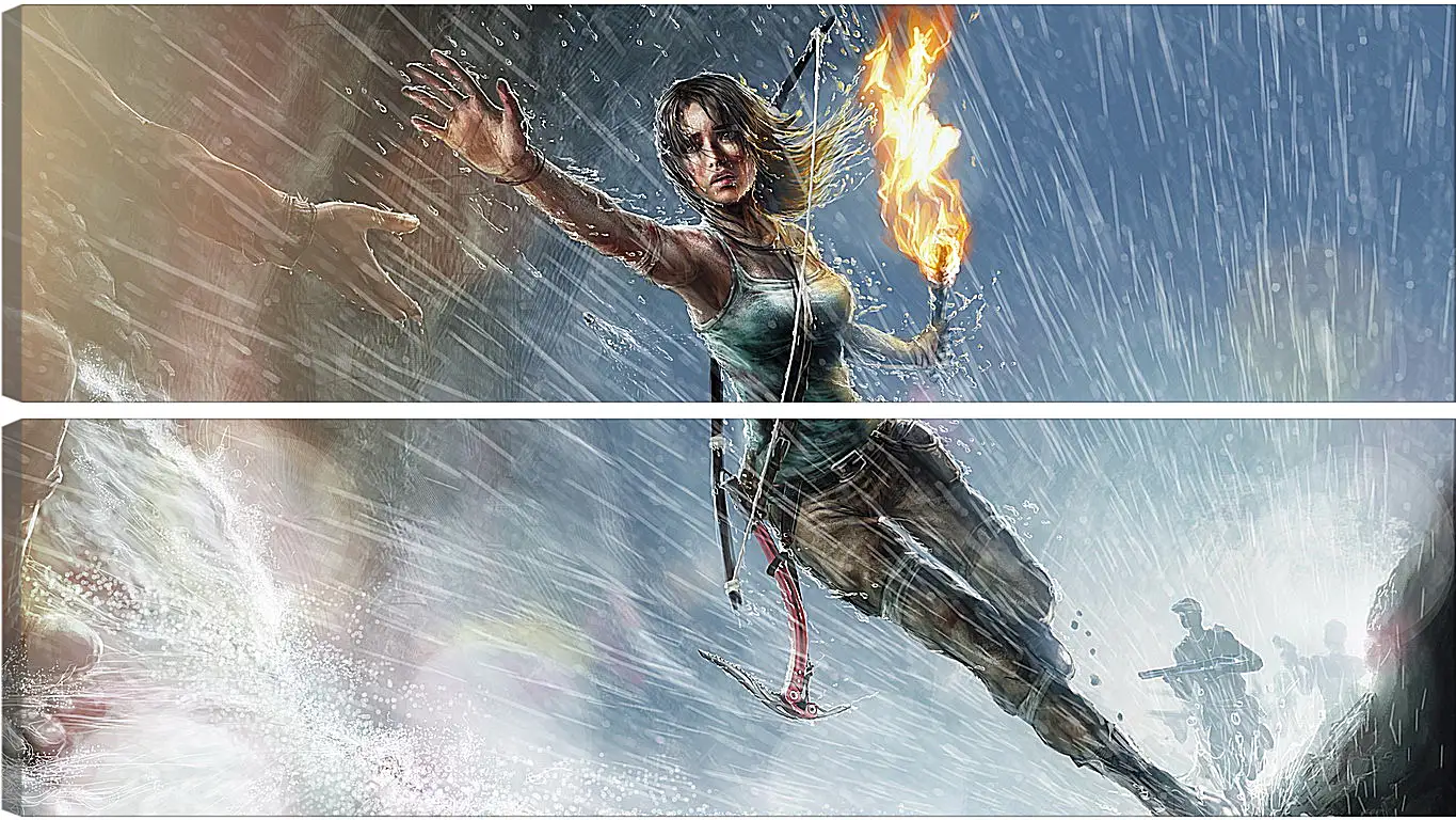 Модульная картина - lara croft, tomb raider, girl