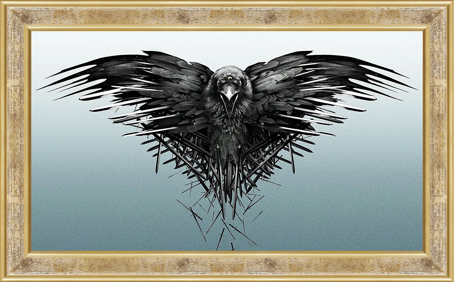 Картина в раме - game of thrones, game, raven
