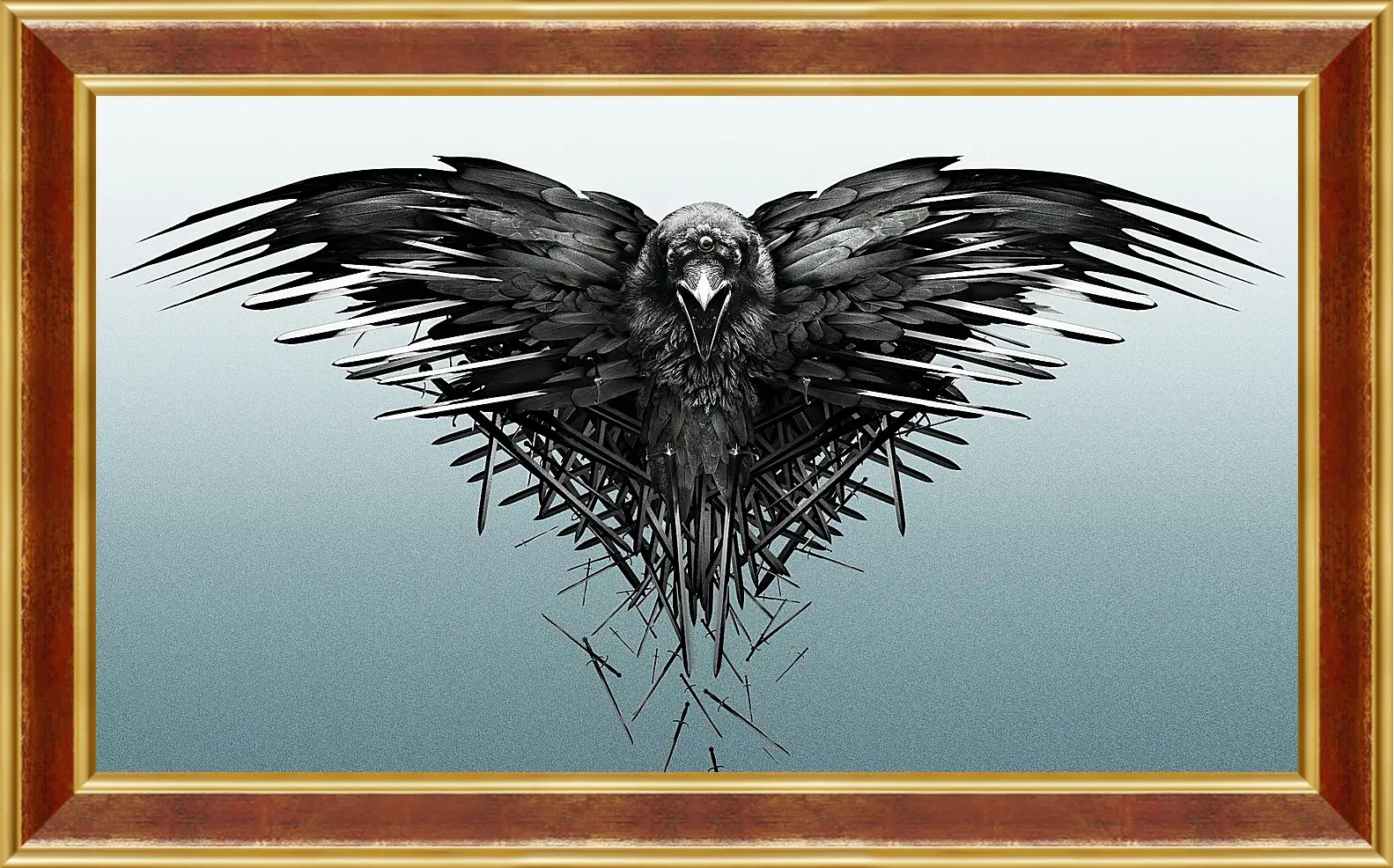 Картина в раме - game of thrones, game, raven
