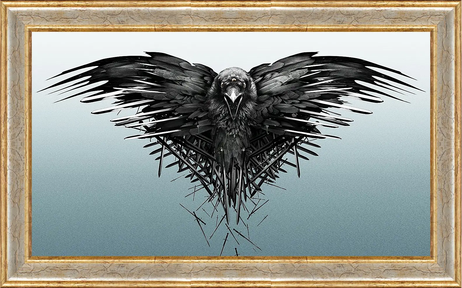 Картина в раме - game of thrones, game, raven
