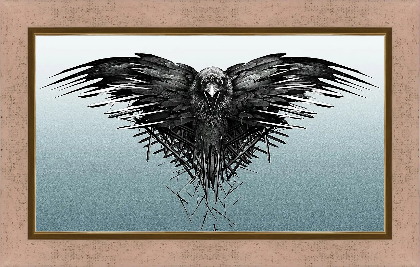 Картина в раме - game of thrones, game, raven
