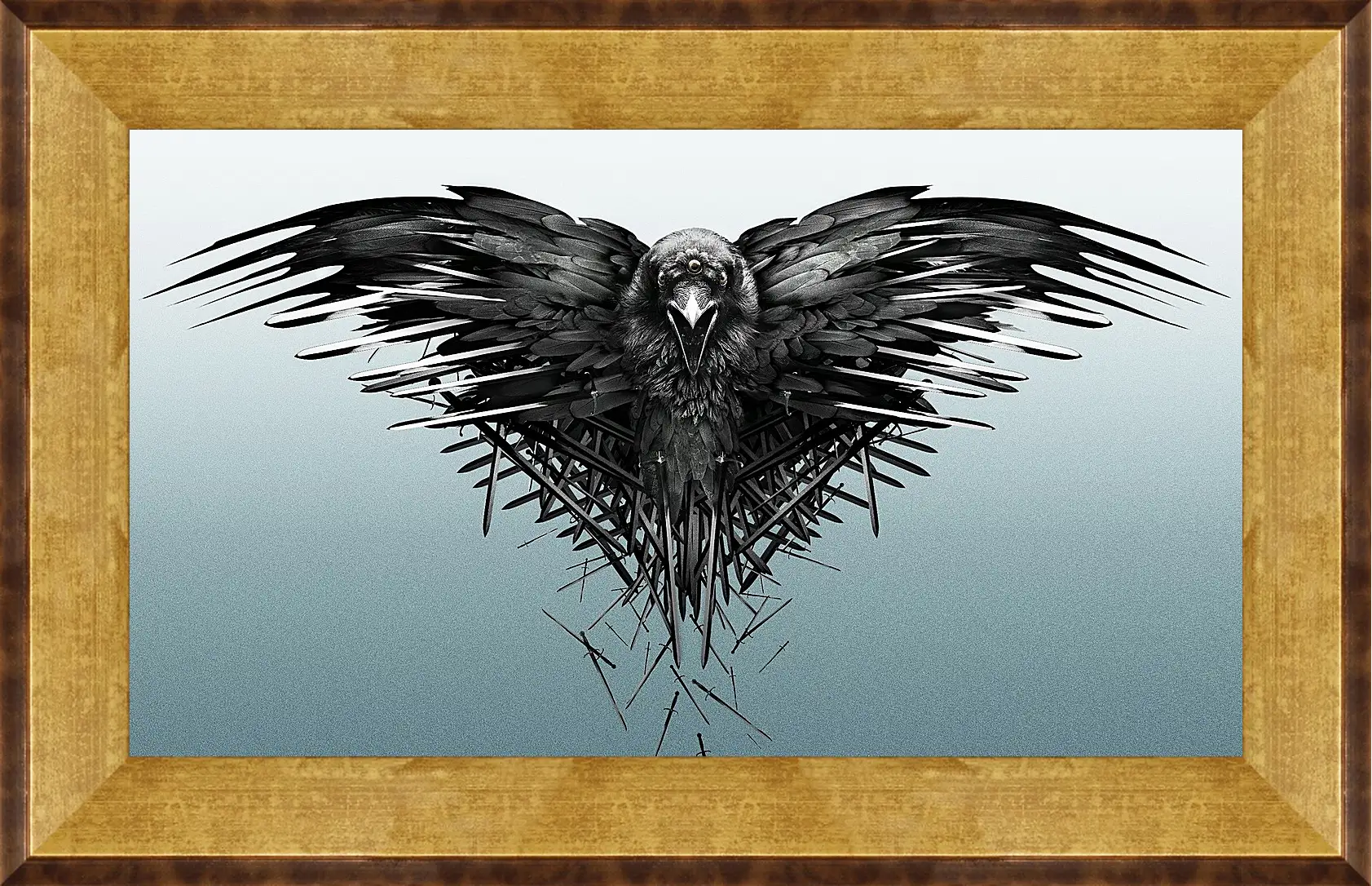 Картина в раме - game of thrones, game, raven
