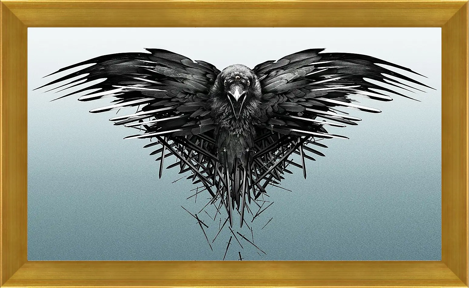 Картина в раме - game of thrones, game, raven
