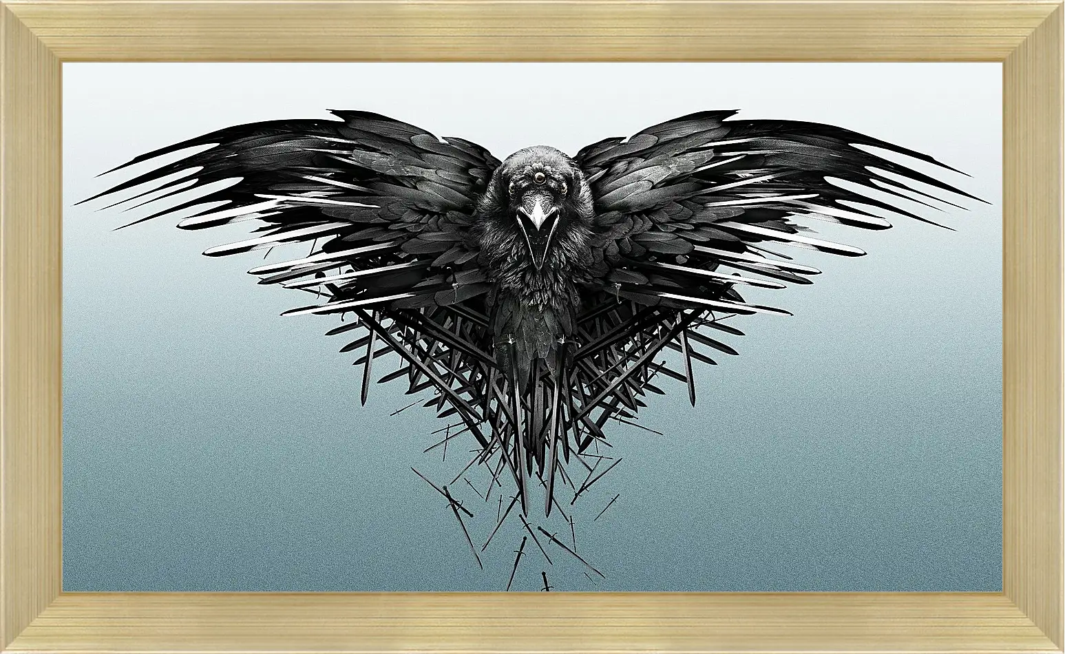 Картина в раме - game of thrones, game, raven
