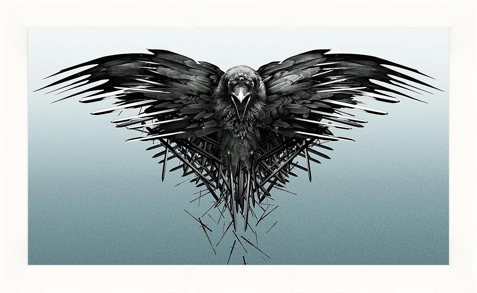 Картина в раме - game of thrones, game, raven
