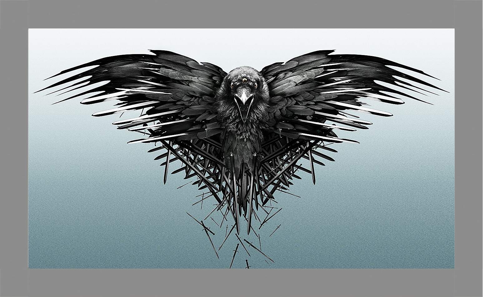 Картина в раме - game of thrones, game, raven
