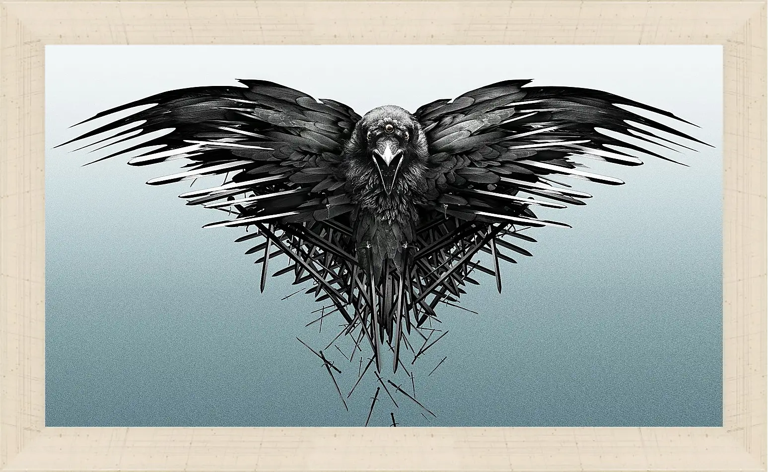 Картина в раме - game of thrones, game, raven
