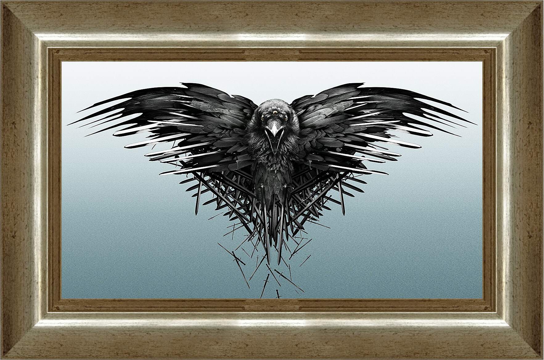 Картина в раме - game of thrones, game, raven
