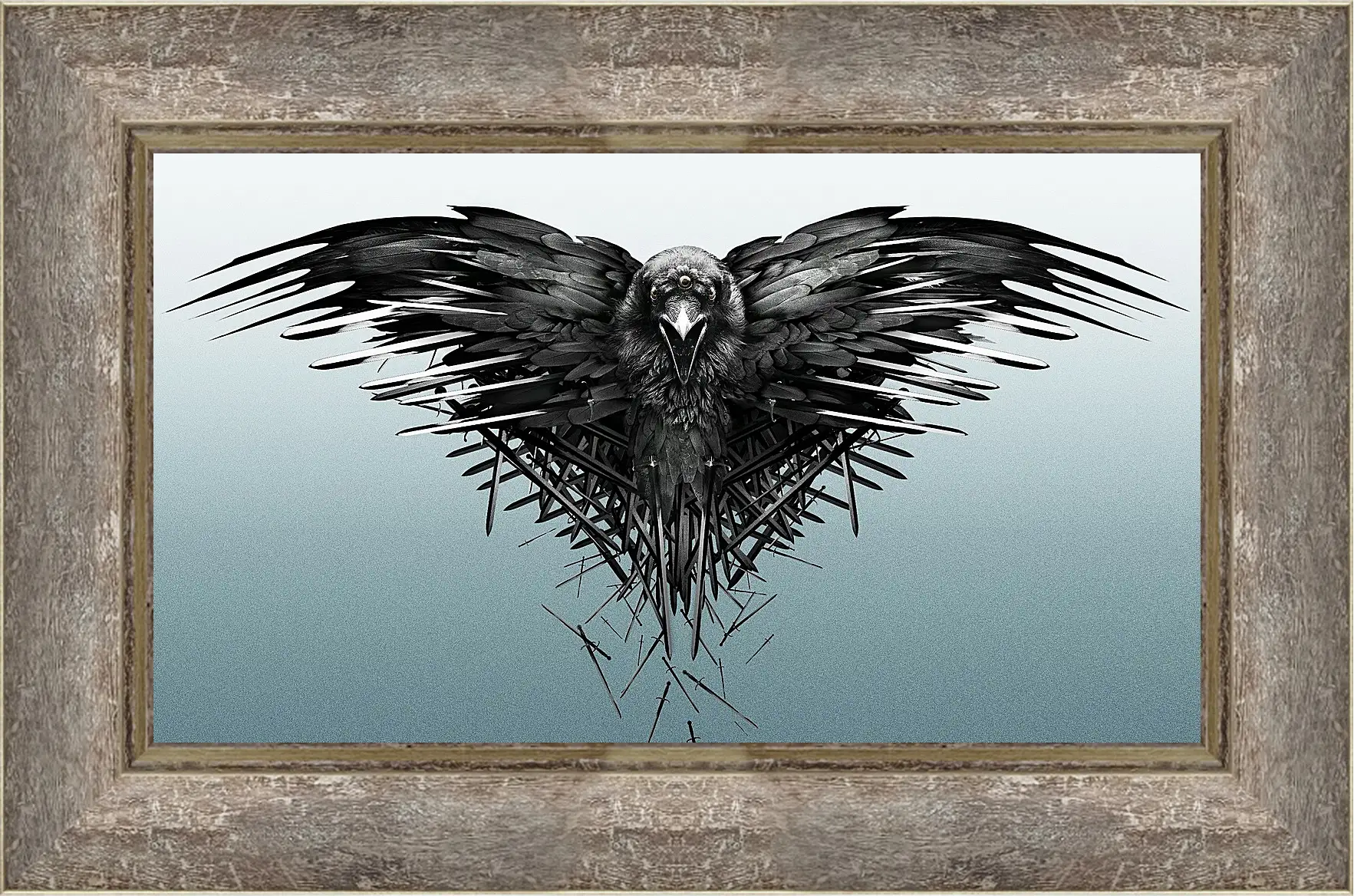 Картина в раме - game of thrones, game, raven
