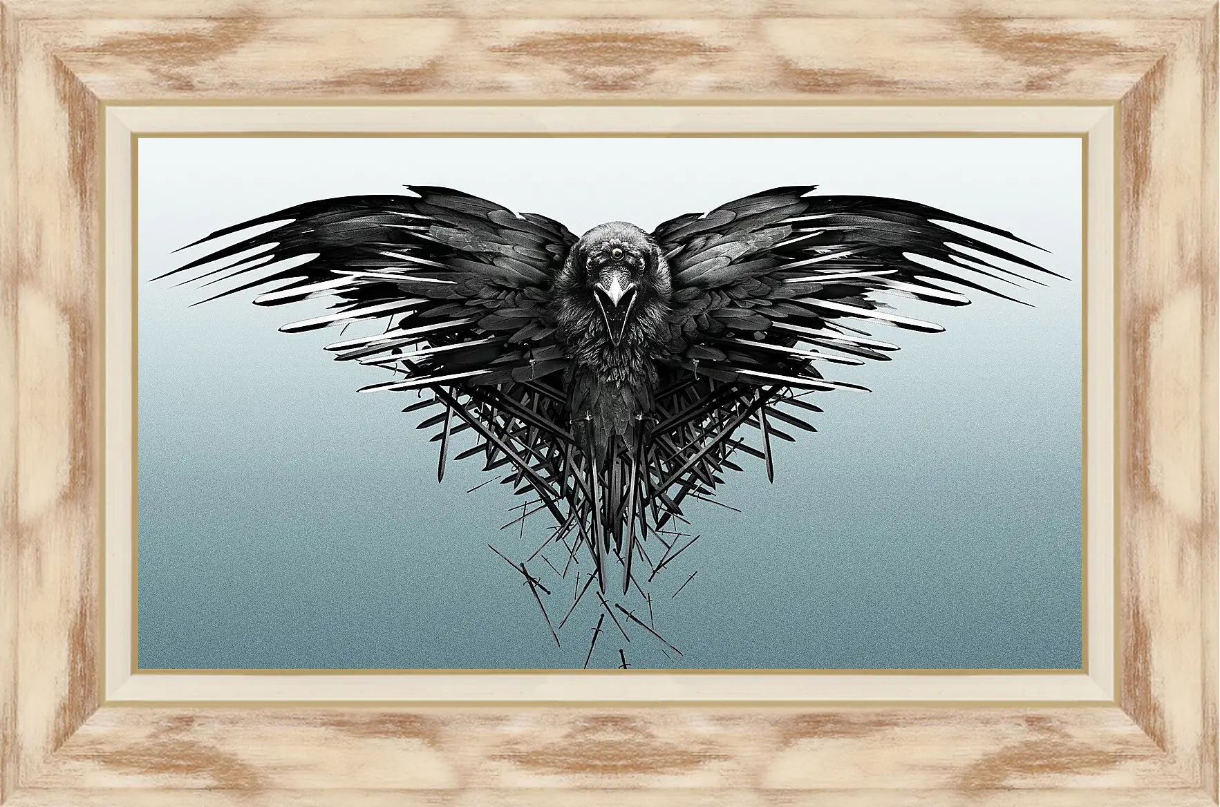 Картина в раме - game of thrones, game, raven
