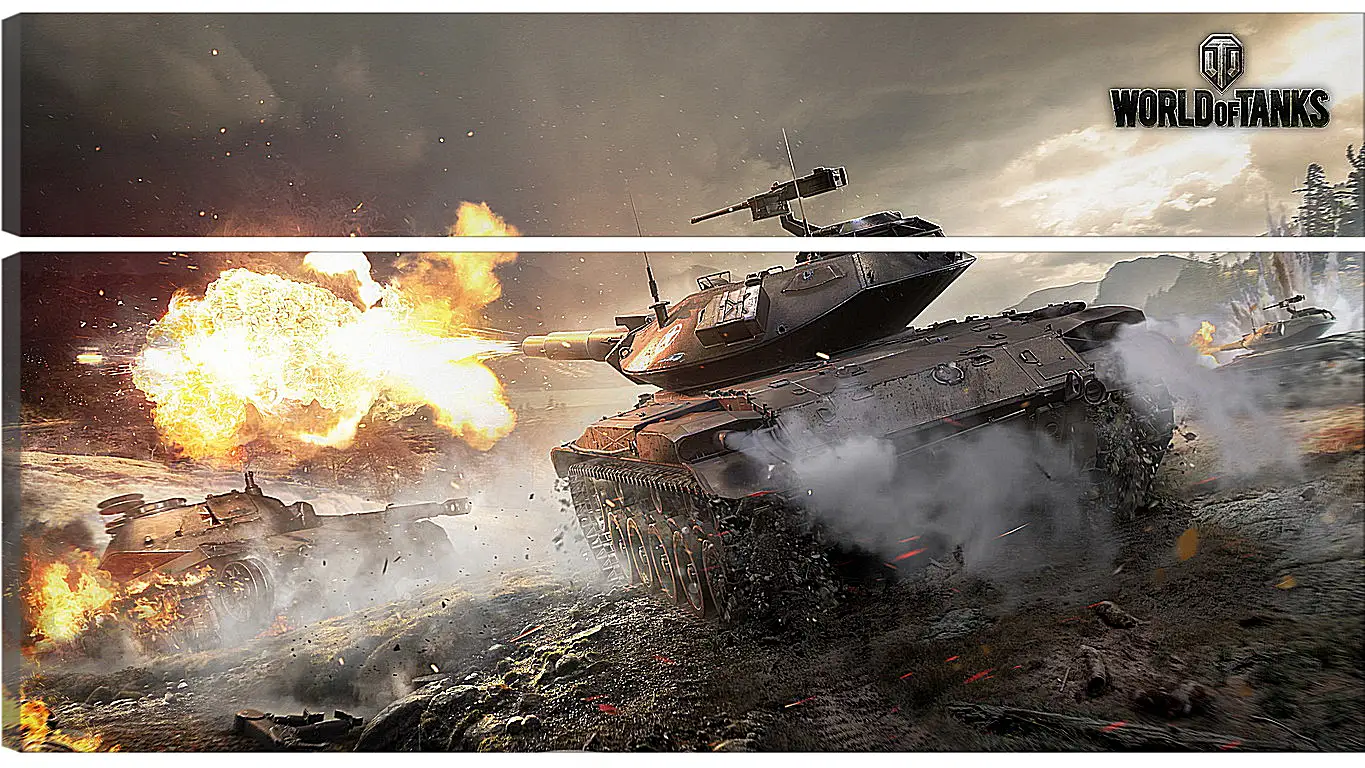 Модульная картина - world of tanks, wargaming net, wot