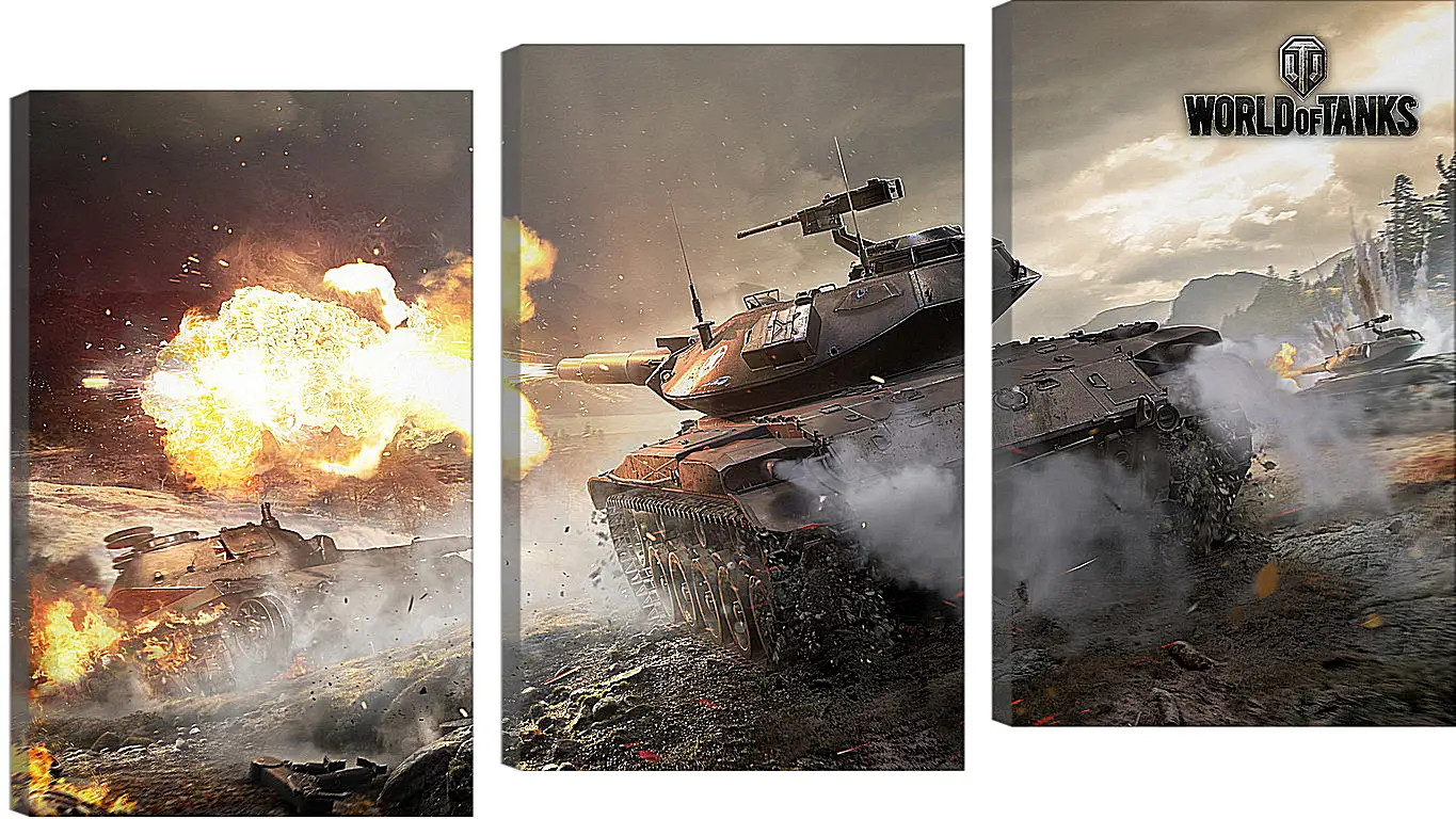 Модульная картина - world of tanks, wargaming net, wot