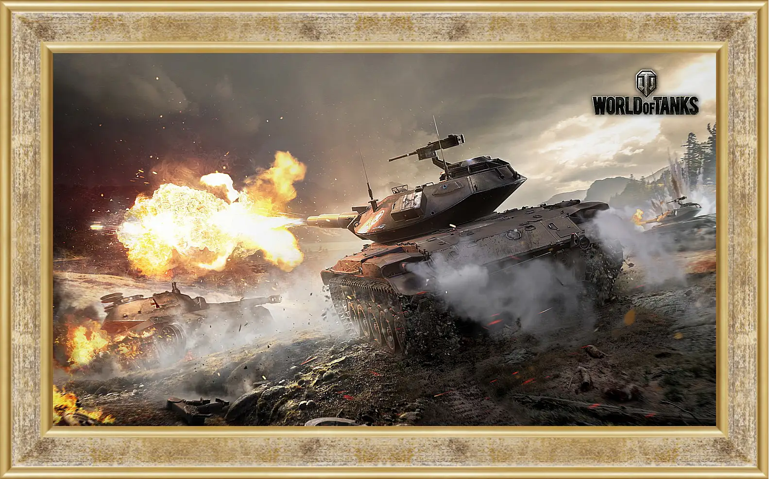 Картина в раме - world of tanks, wargaming net, wot