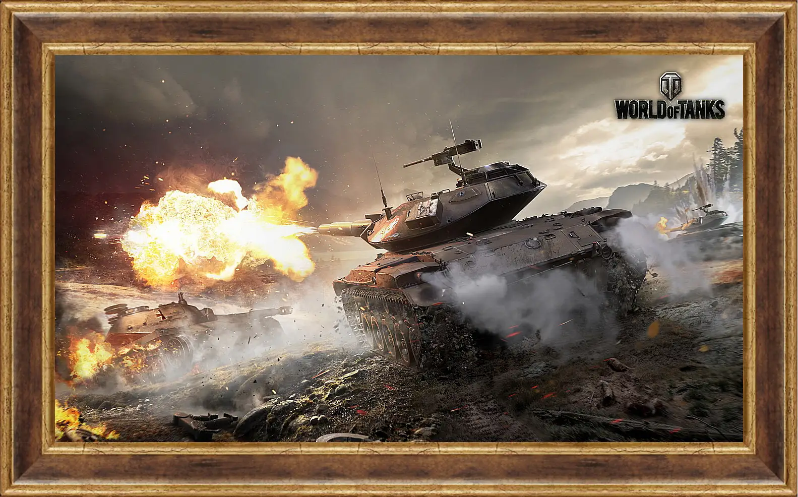 Картина в раме - world of tanks, wargaming net, wot