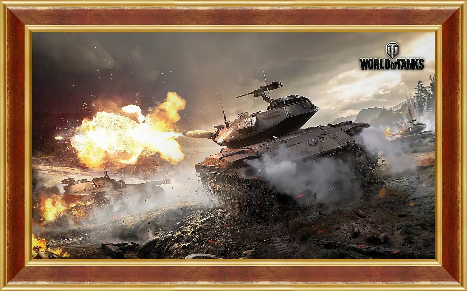 Картина в раме - world of tanks, wargaming net, wot