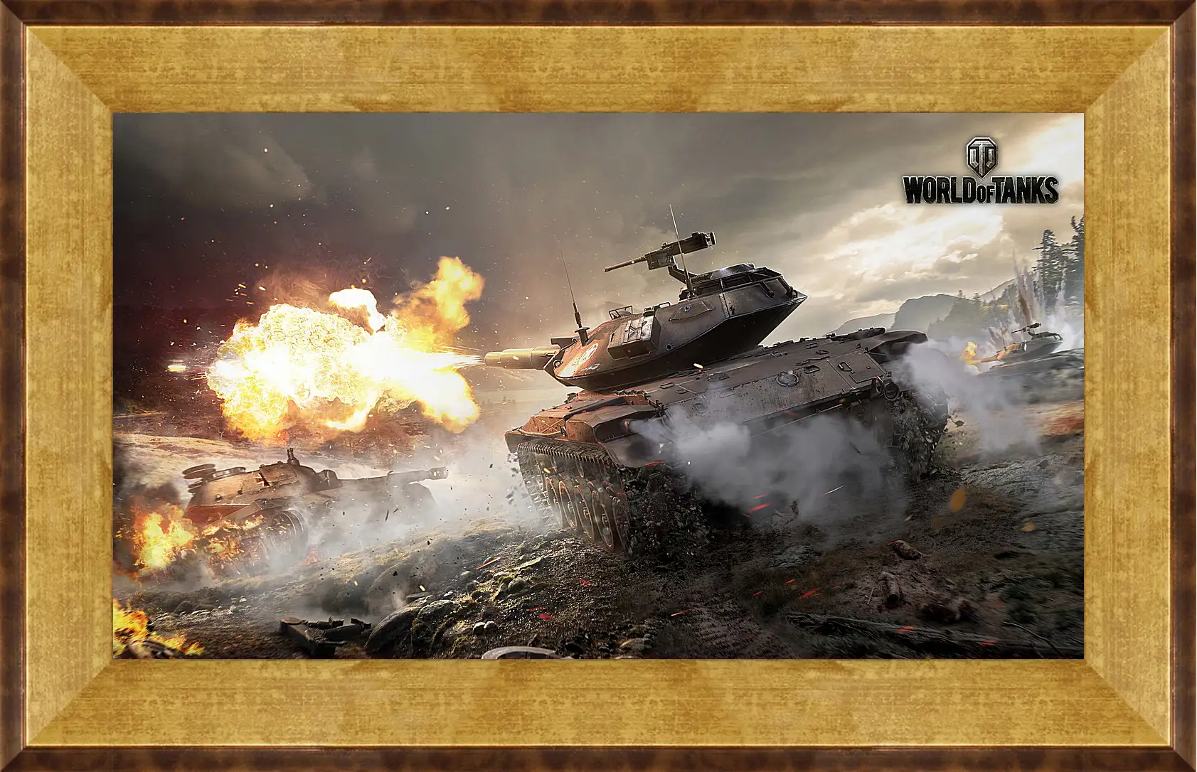 Картина в раме - world of tanks, wargaming net, wot