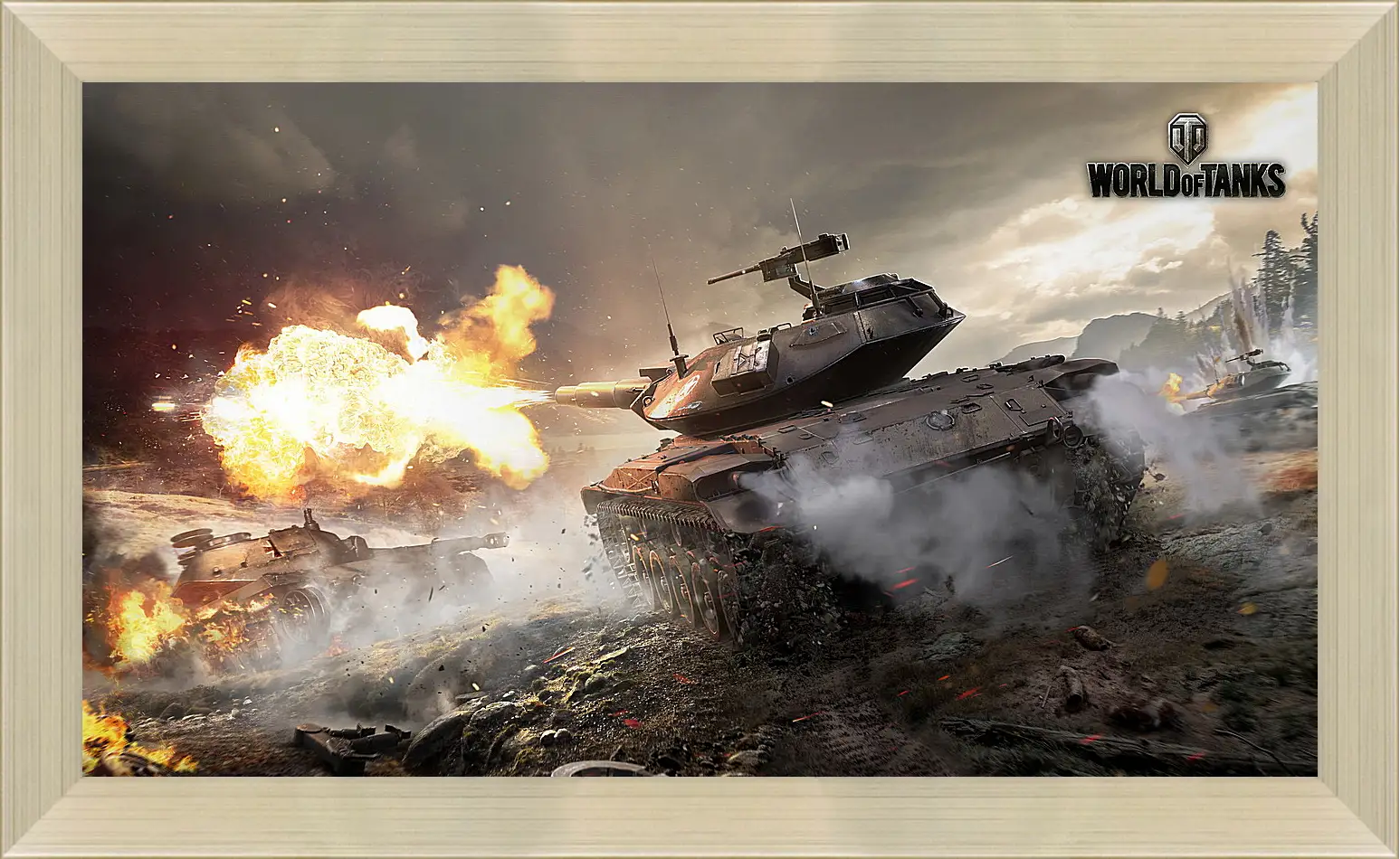 Картина в раме - world of tanks, wargaming net, wot