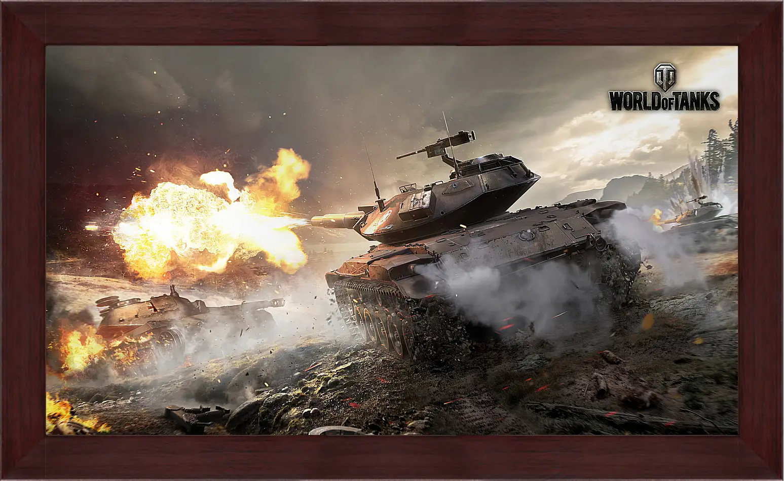 Картина в раме - world of tanks, wargaming net, wot