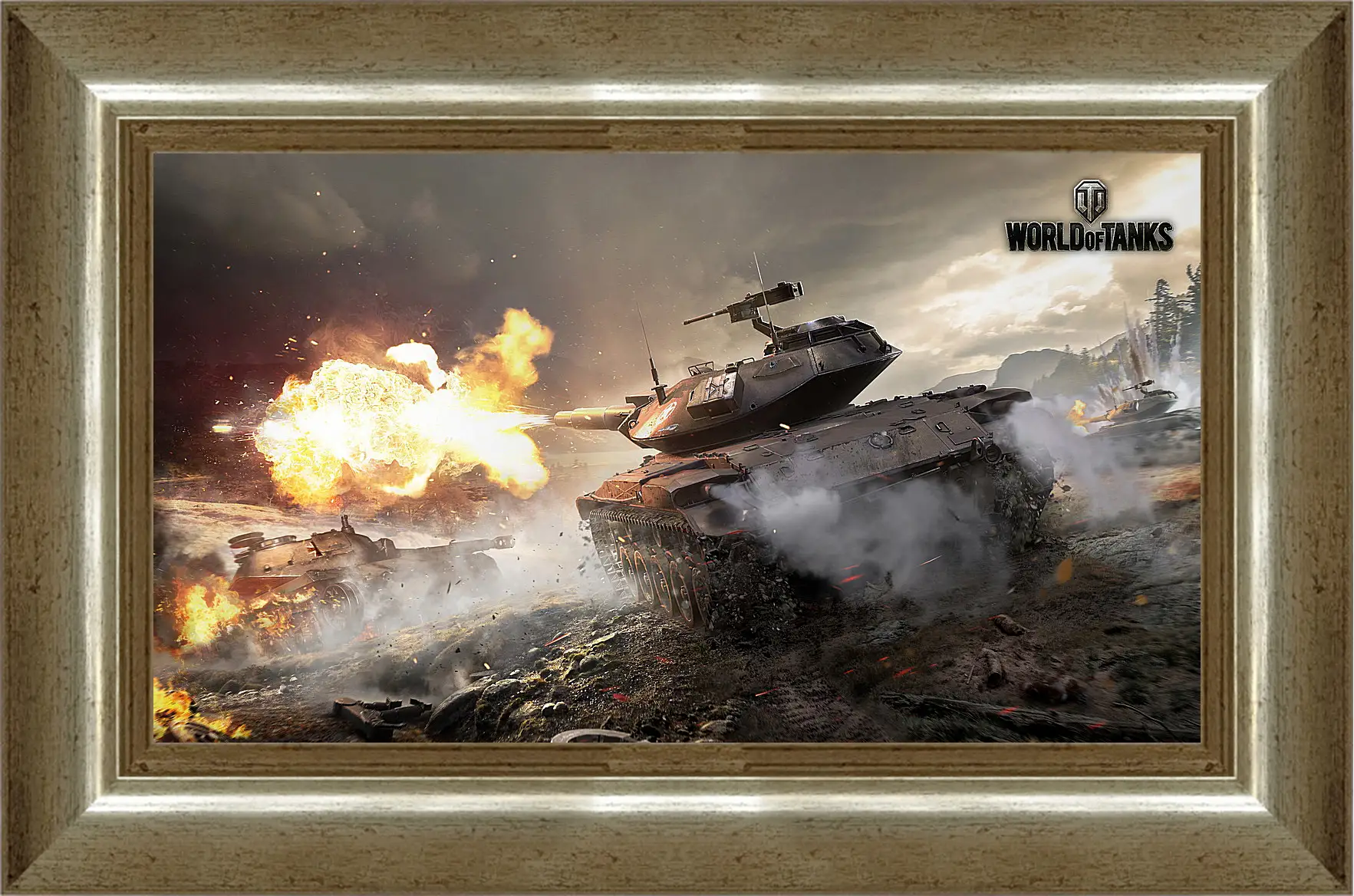 Картина в раме - world of tanks, wargaming net, wot