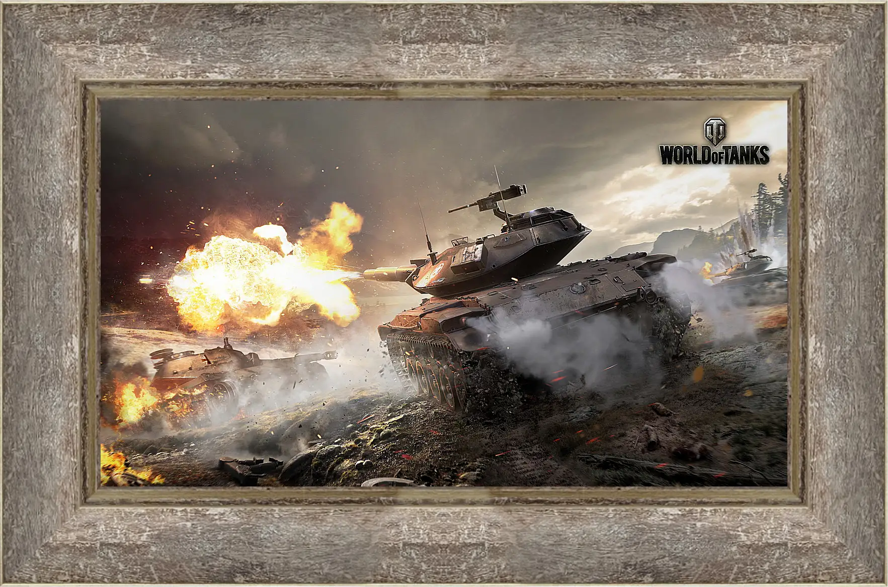 Картина в раме - world of tanks, wargaming net, wot