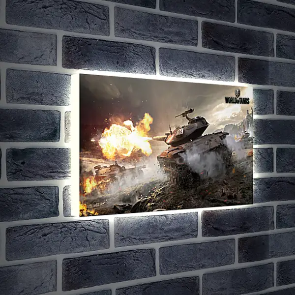 Лайтбокс световая панель - world of tanks, wargaming net, wot