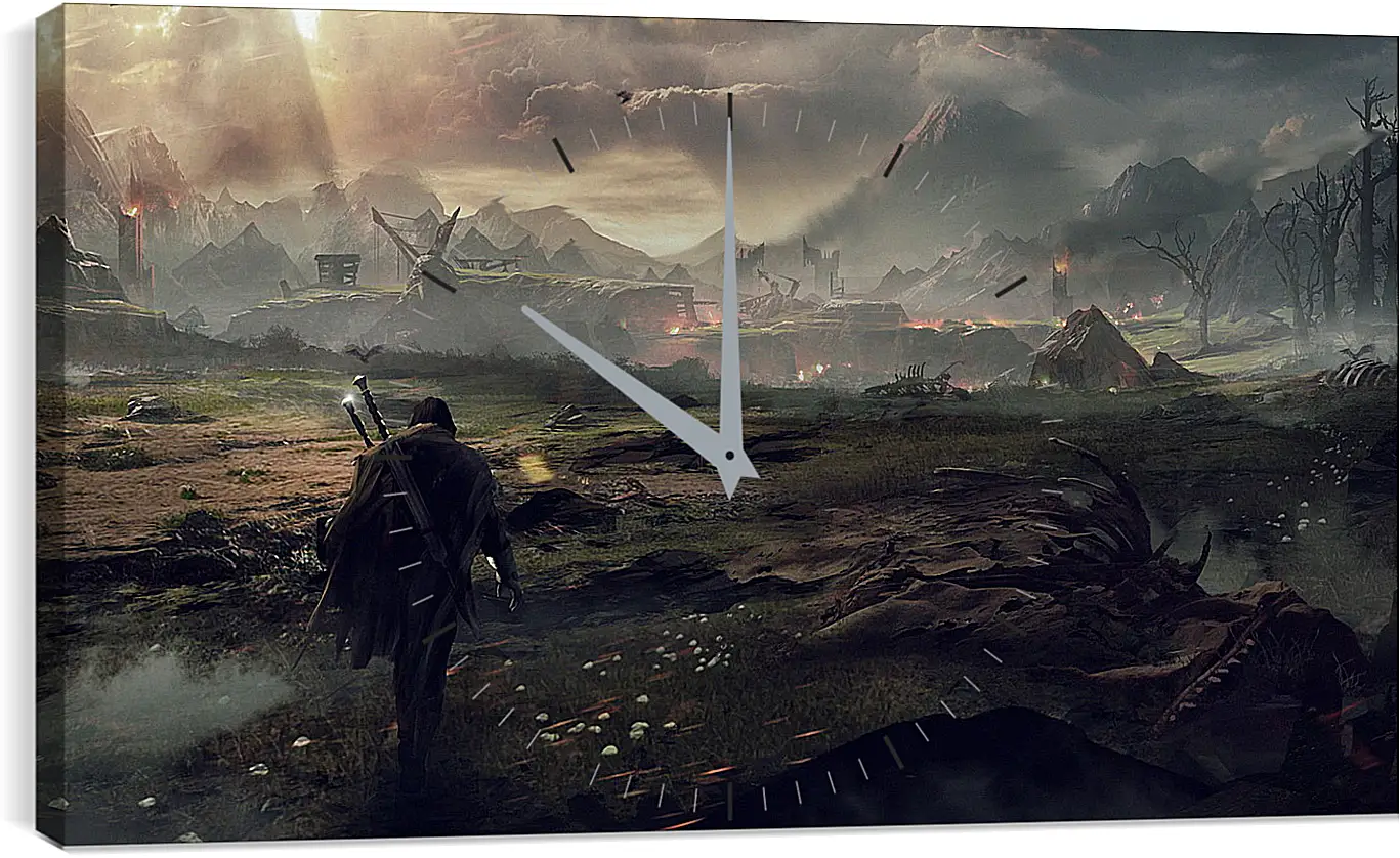 Часы картина - middle-earth shadow of mordor, the lord of the rings, talion
