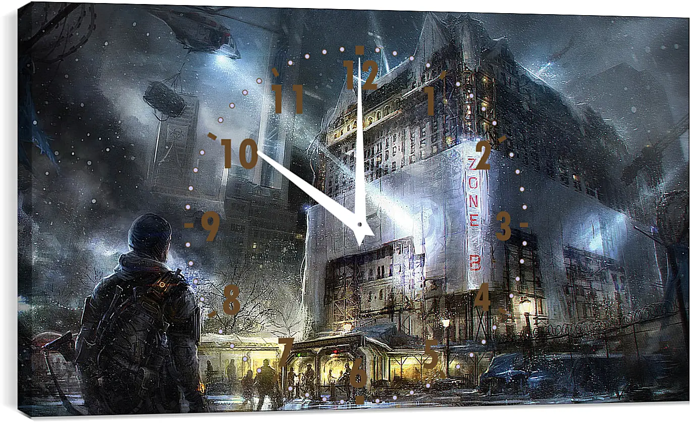 Часы картина - ubisoft entertainment, building, art
