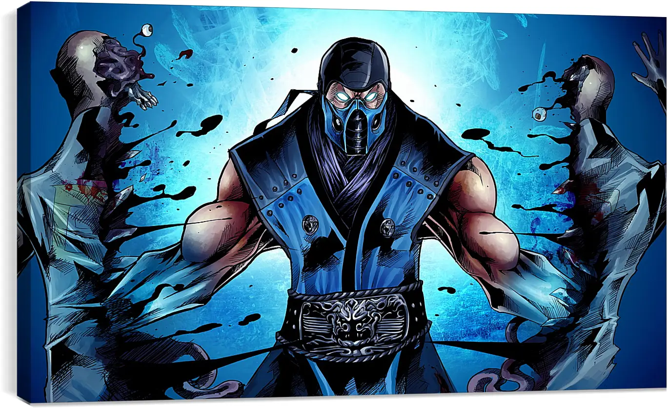 Постер и плакат - mortal kombat, sub-zero, ninja