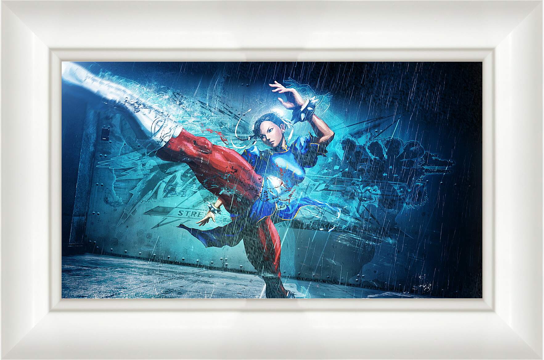 Картина в раме - street fighter x tekken, girl, chun-li
