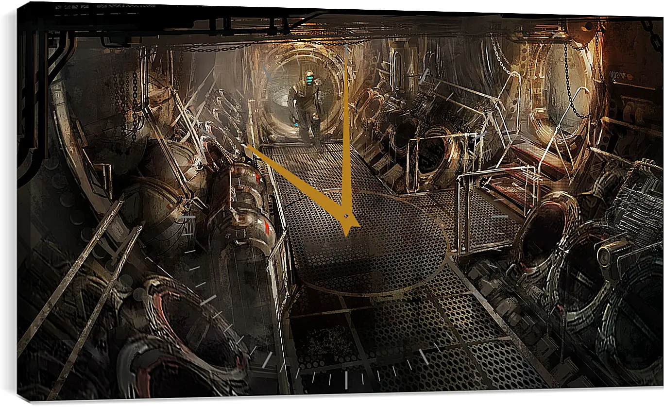 Часы картина - dead space 3, electronic arts, visceral games
