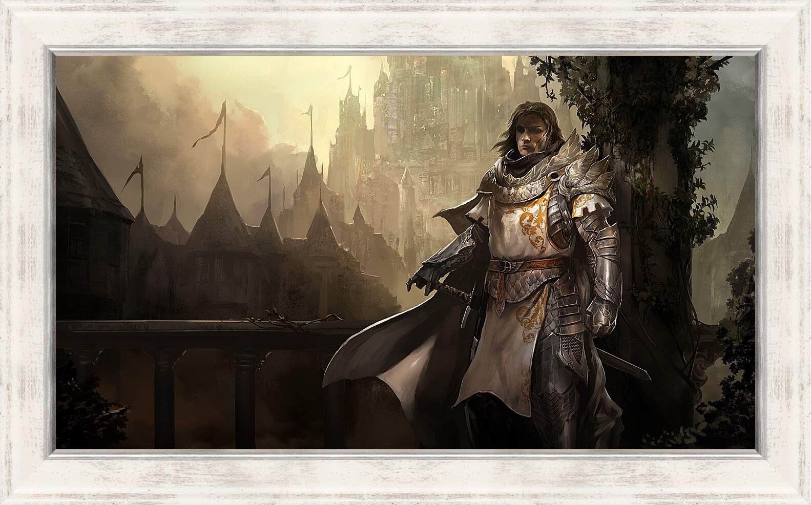 Картина в раме - guild wars 2, castle, fog
