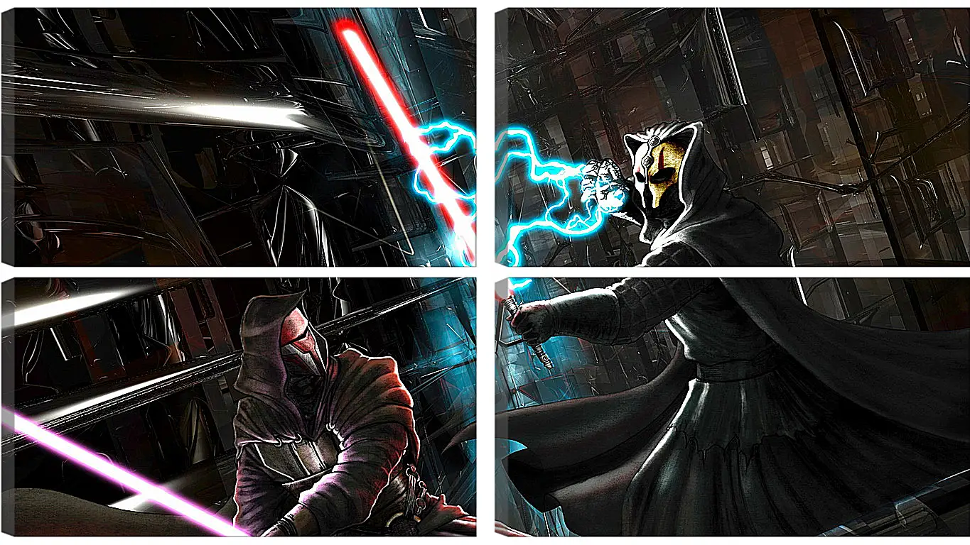 Модульная картина - star wars, knights of the old republic, darth revan