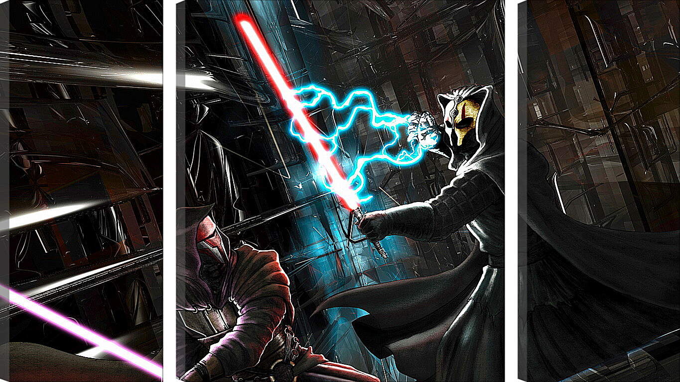 Модульная картина - star wars, knights of the old republic, darth revan