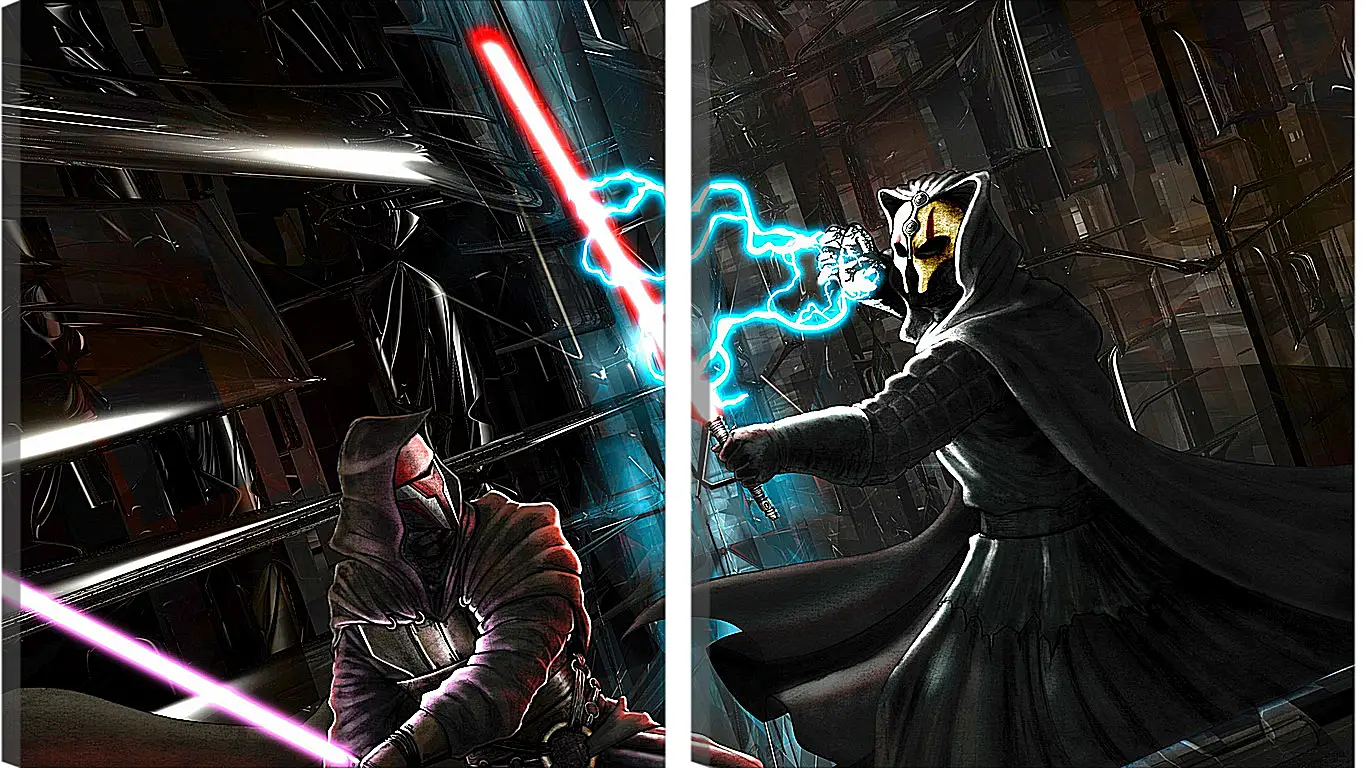 Модульная картина - star wars, knights of the old republic, darth revan