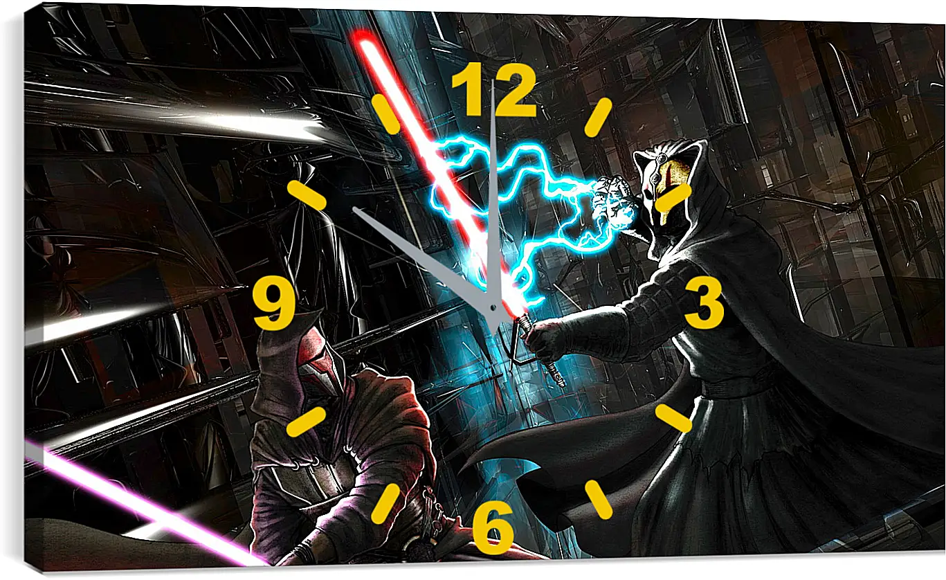 Часы картина - star wars, knights of the old republic, darth revan