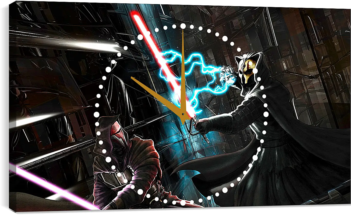 Часы картина - star wars, knights of the old republic, darth revan