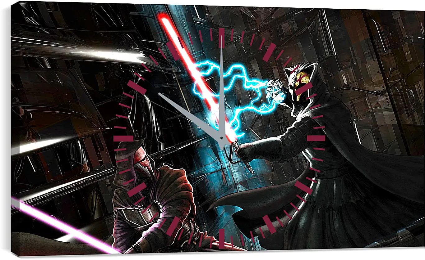 Часы картина - star wars, knights of the old republic, darth revan