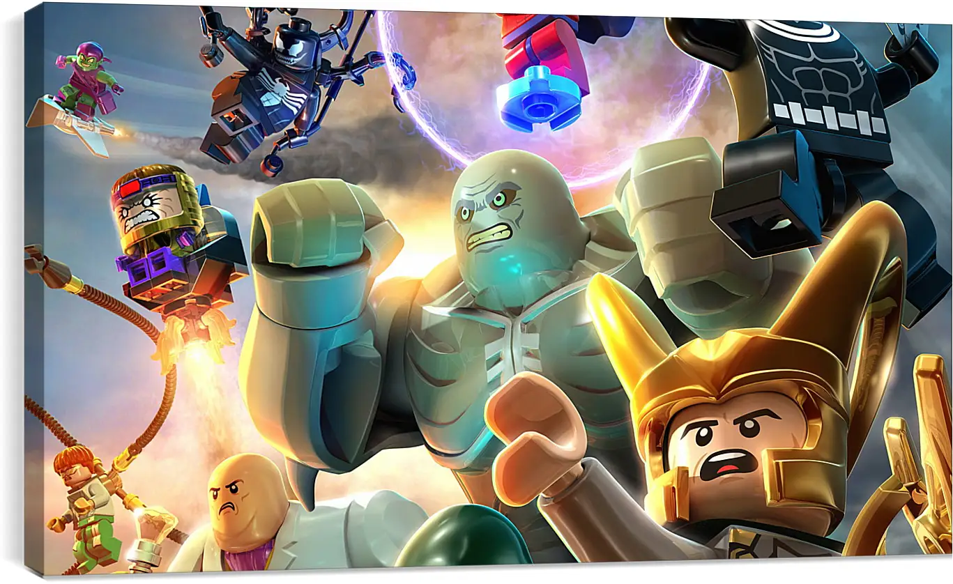 Постер и плакат - lego marvel super heroes, lego, super villains
