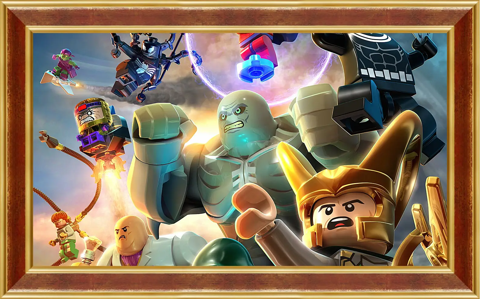 Картина в раме - lego marvel super heroes, lego, super villains
