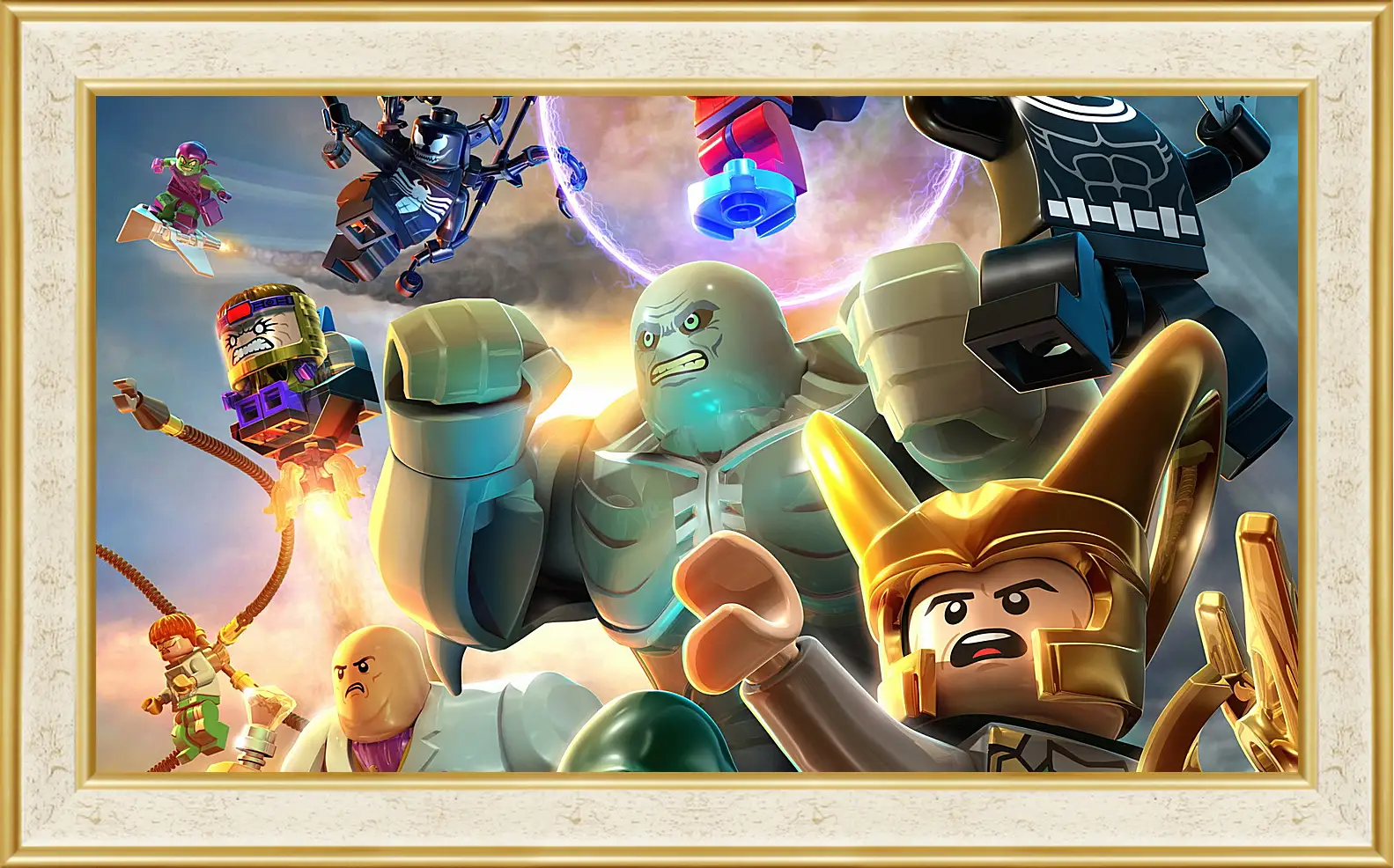 Картина в раме - lego marvel super heroes, lego, super villains
