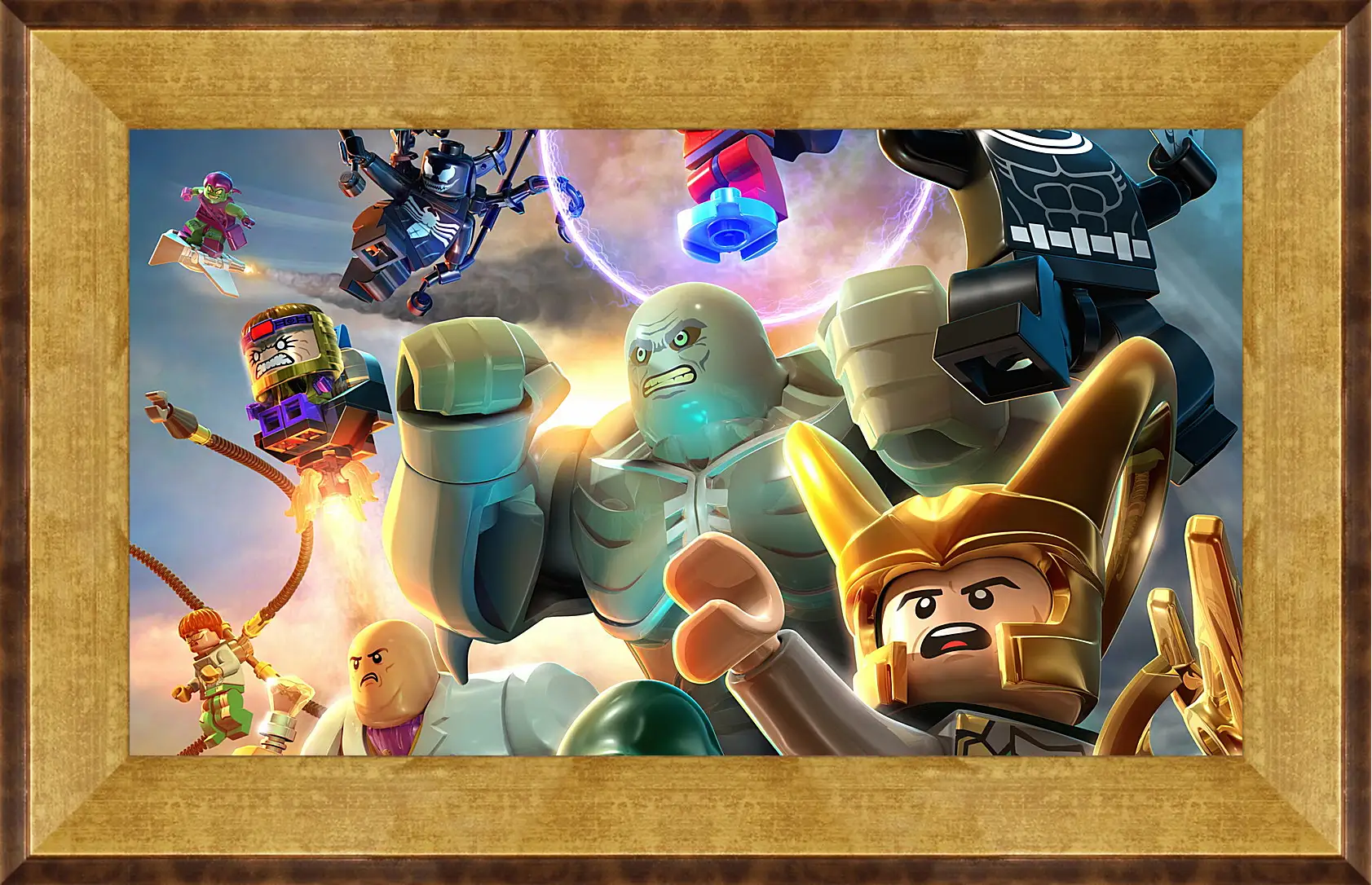 Картина в раме - lego marvel super heroes, lego, super villains
