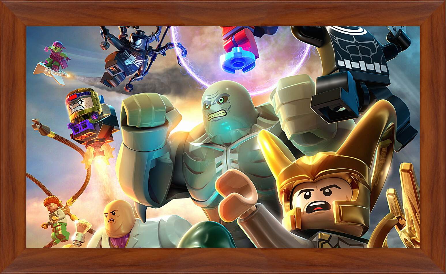 Картина в раме - lego marvel super heroes, lego, super villains
