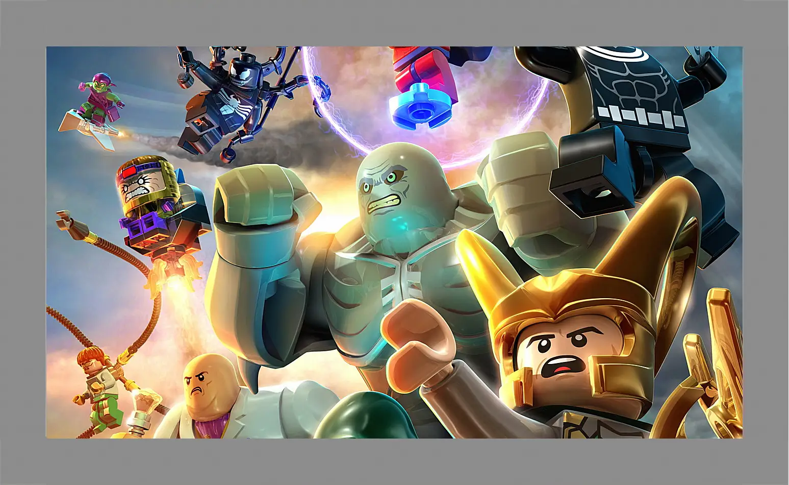 Картина в раме - lego marvel super heroes, lego, super villains
