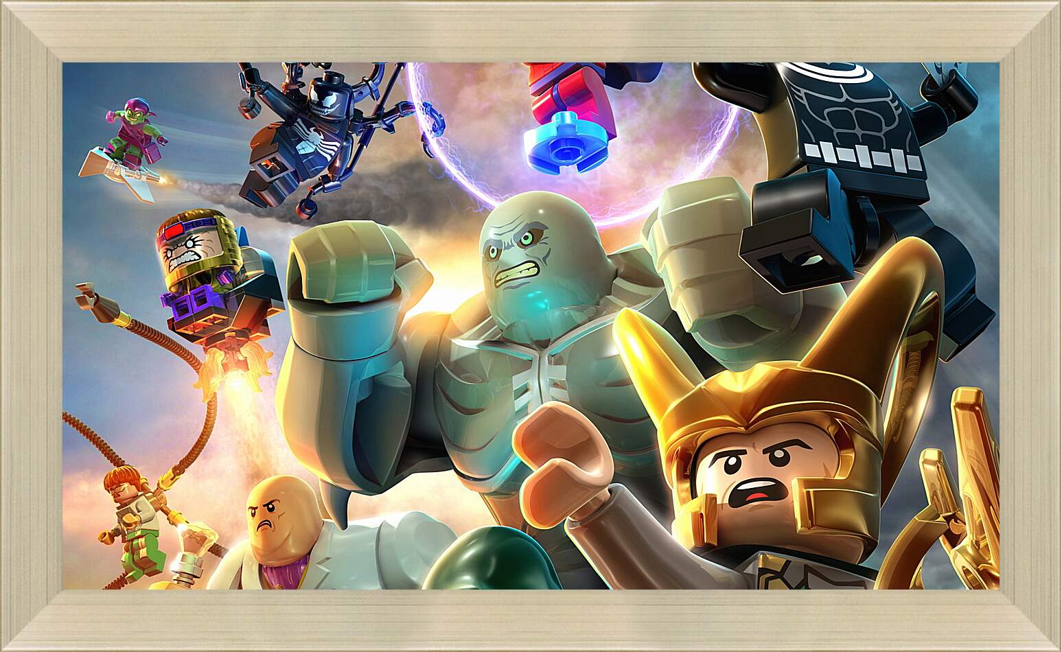 Картина в раме - lego marvel super heroes, lego, super villains
