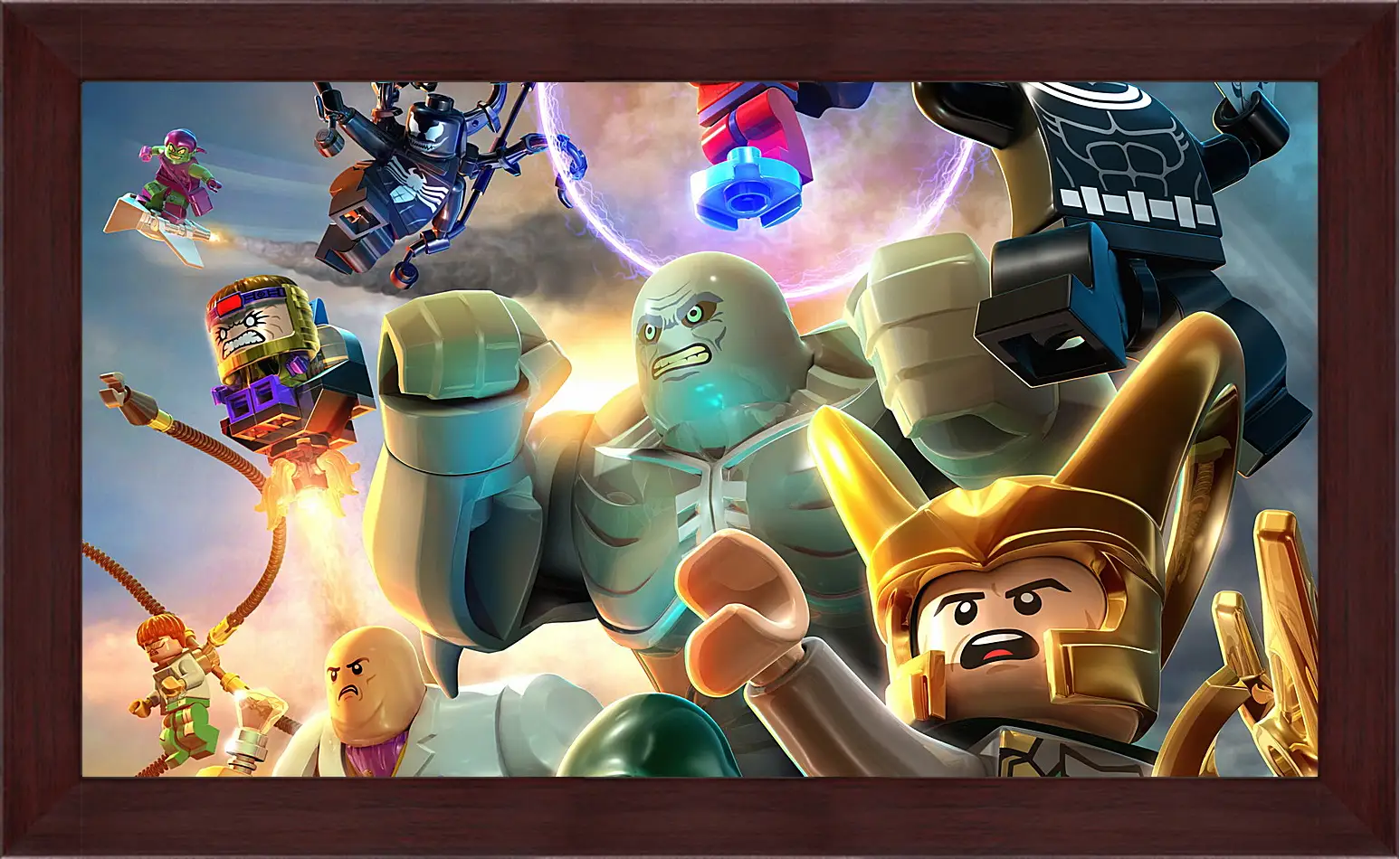 Картина в раме - lego marvel super heroes, lego, super villains
