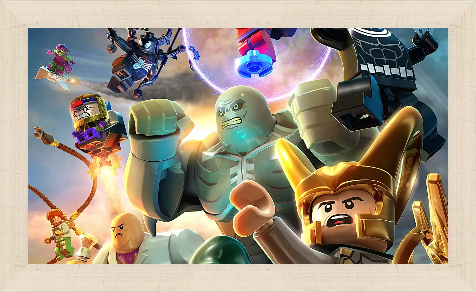 Картина в раме - lego marvel super heroes, lego, super villains
